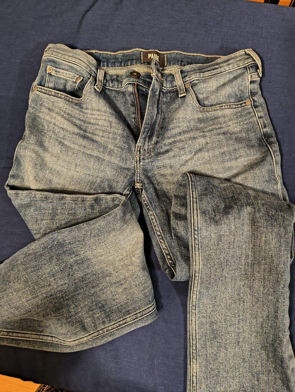 PAIGE Rossford Men's Straight Leg Jeans Light Wash Size 31 X 31